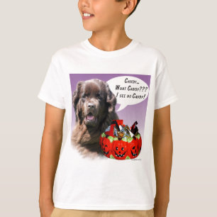 Newfoundland (brown) Halloween Candy T-Shirt