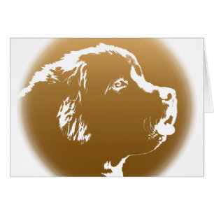 Newfoundland Card Custom Newfoundland Dog Card