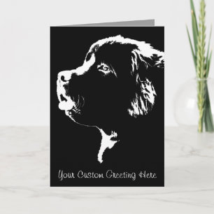 Newfoundland Card Custom Newfoundland Dog Card