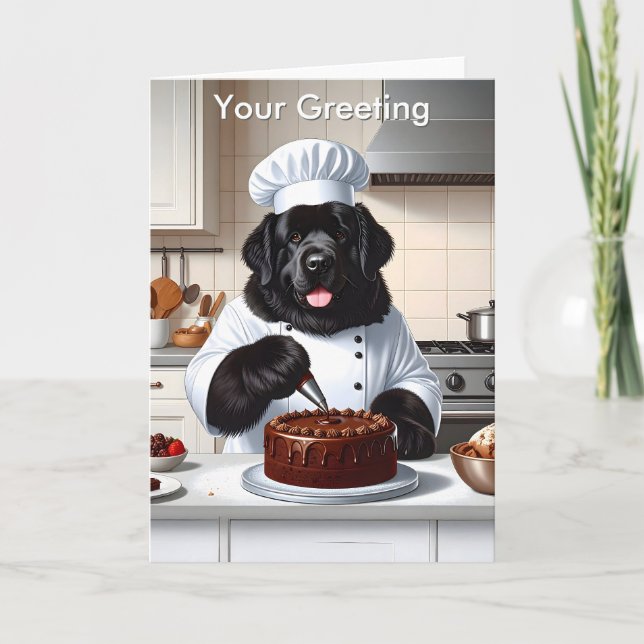 Newfoundland Chef Icing Cake Card (Front)