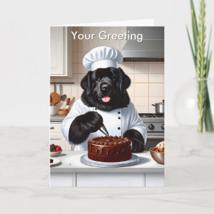 Newfoundland Chef Icing Cake Card
