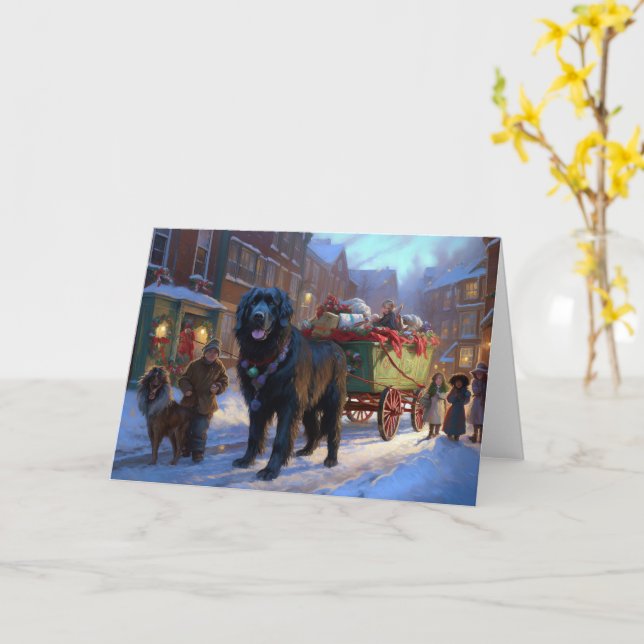 Newfoundland Christmas Festive Season Card (Yellow Flower)