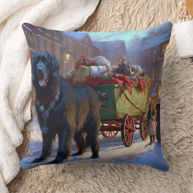 Newfoundland Christmas Festive Season Cushion (Blanket)