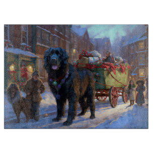 Newfoundland Christmas Festive Season Cutting Board