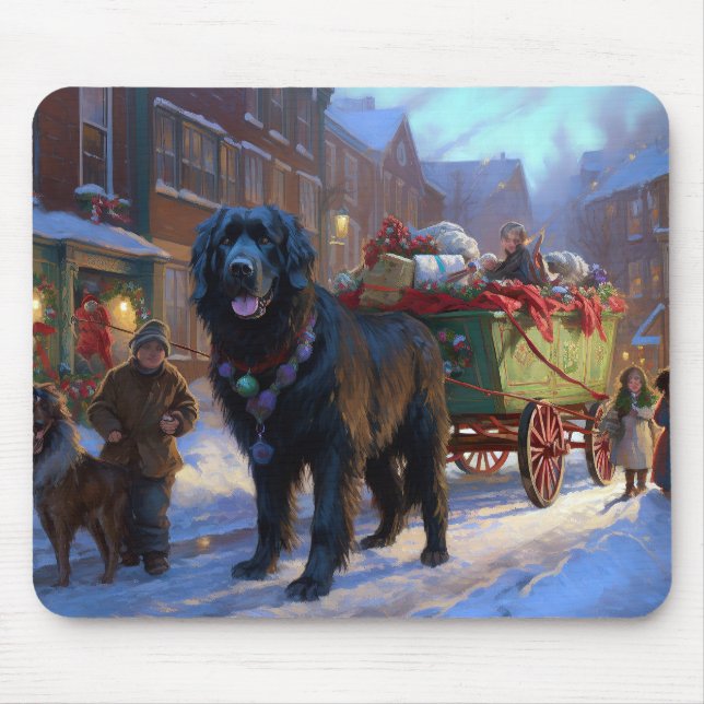 Newfoundland Christmas Festive Season Mouse Mat (Front)