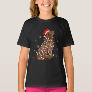 Newfoundland Christmas Light   Funny Dog Lover T-Shirt