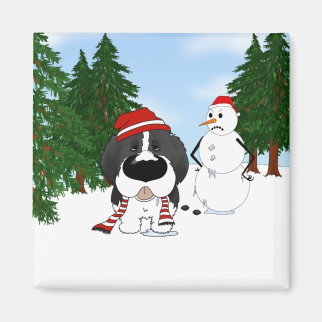 Newfoundland Christmas Magnet (Front)
