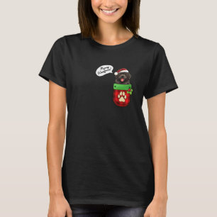 Newfoundland Christmas Merry Woofmas In Pocket Orn T-Shirt