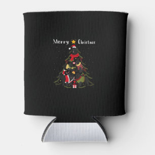 Newfoundland Christmas Tree Xmas Dog Lover Can Cooler