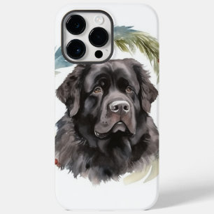 Newfoundland Christmas Wreath Festive Pup  Case-Mate iPhone 14 Pro Max Case
