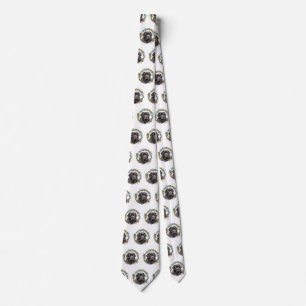Newfoundland Christmas Wreath Festive Pup Tie