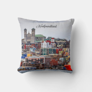 Newfoundland, cityscape cushion