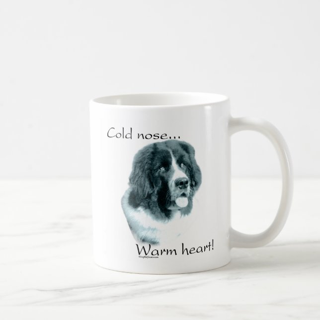 Newfoundland Cold Nose Warm Heart Coffee Mug (Right)