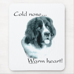 Newfoundland Cold Nose Warm Heart Mouse Mat