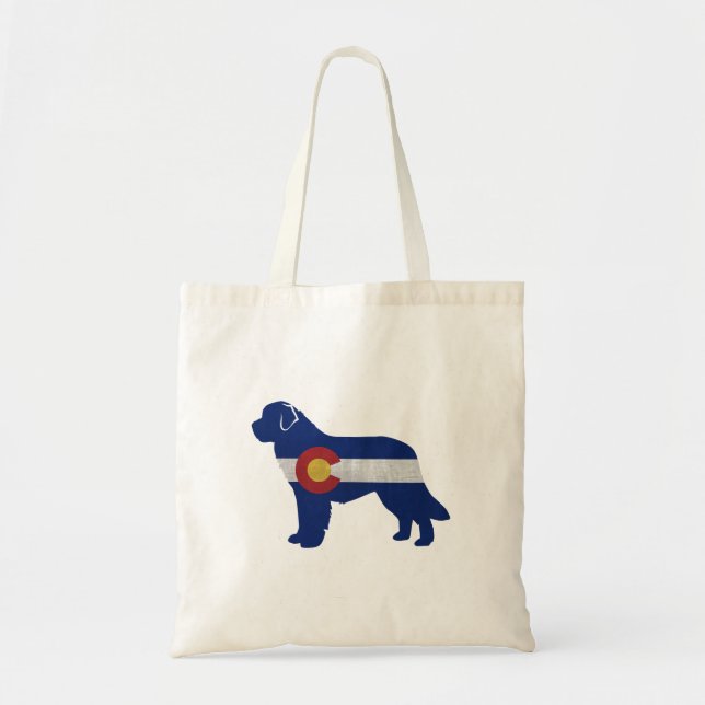Newfoundland Colorado Flag Silhouette Tote Bag (Front)