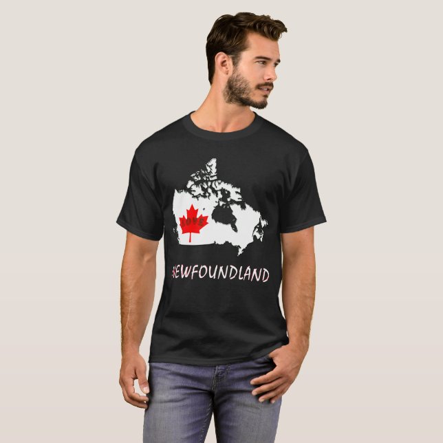 Newfoundland Customise  Canada Province T-Shirt (Front Full)