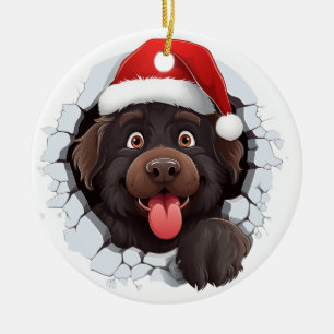 Newfoundland Dog 3D Breakthrough Ornament