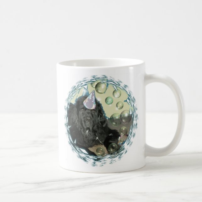 Newfoundland dog BIrthday,   Is there cake? Coffee Mug (Right)