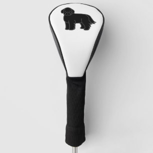 Newfoundland Dog Black Cartoon Golf Head Cover