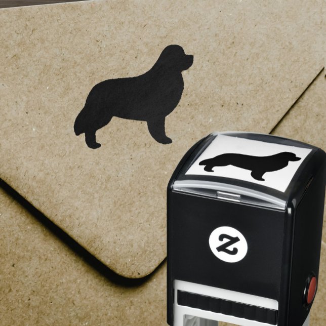 Newfoundland Dog Breed Silhouette Self-inking Stamp (Creator Uploaded)