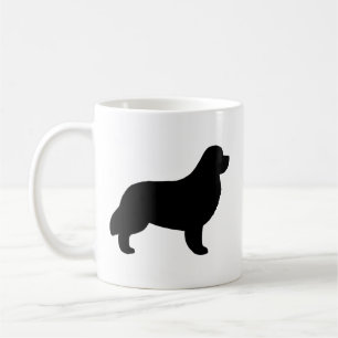 Newfoundland Dog Breed Silhouettes Coffee Mug