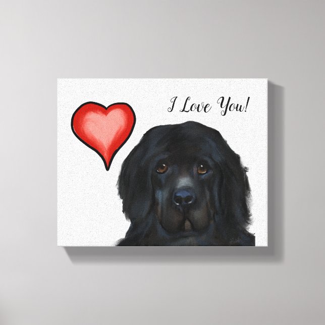 Newfoundland Dog     Canvas Print (Front)