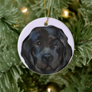 Newfoundland Dog    Ceramic Tree Decoration