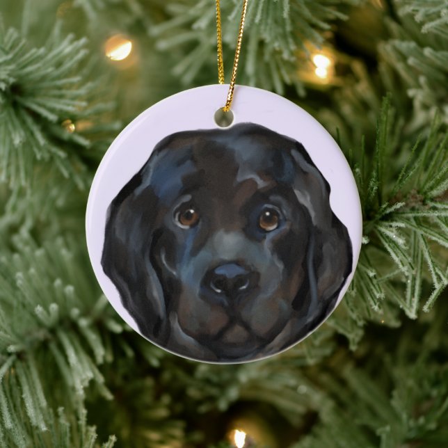 Newfoundland Dog    Ceramic Tree Decoration (Tree)