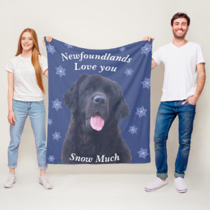 Newfoundland Dog Christmas Blanket