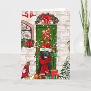 Newfoundland Dog Christmas  Card