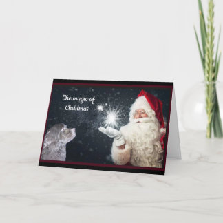 Newfoundland Dog Christmas Holiday Card