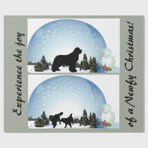 Newfoundland Dog Christmas Paper
