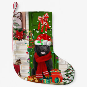 Newfoundland Dog Christmas  Small Christmas Stocking
