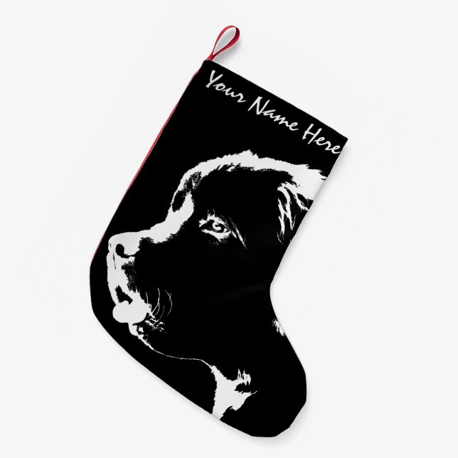 Newfoundland Dog Christmas Stocking Dog Stockings (Front (Hanging))