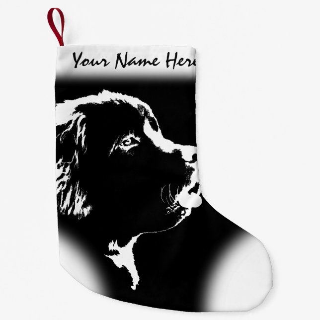 Newfoundland Dog Christmas Stocking Dog Stockings (Front)