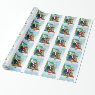 Newfoundland Dog Christmas Wrapping Paper