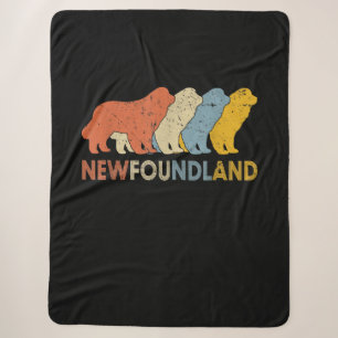 Newfoundland dog dog lovers valentines gift sherpa blanket