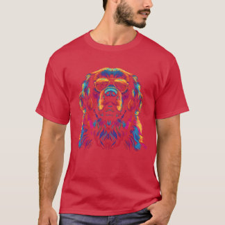 Newfoundland Dog Dog Sunglasses Popart friend frie T-Shirt