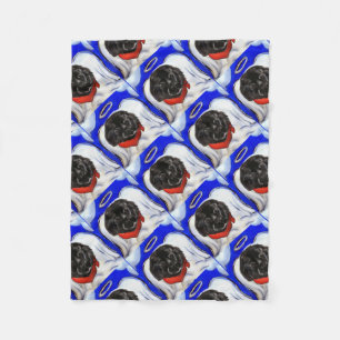 Newfoundland Dog Fleece Blanket