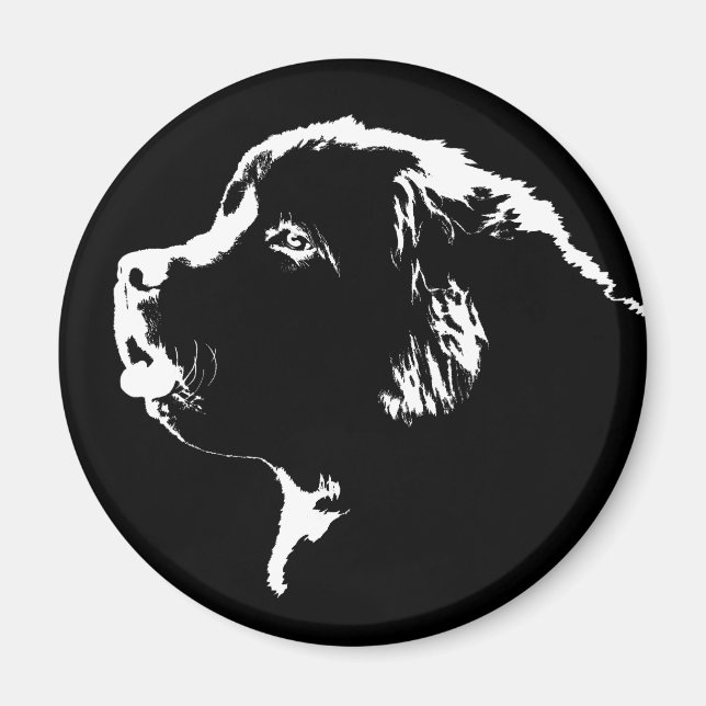 Newfoundland Dog Fridge Magnet Dog Magnet / Gift (Front)