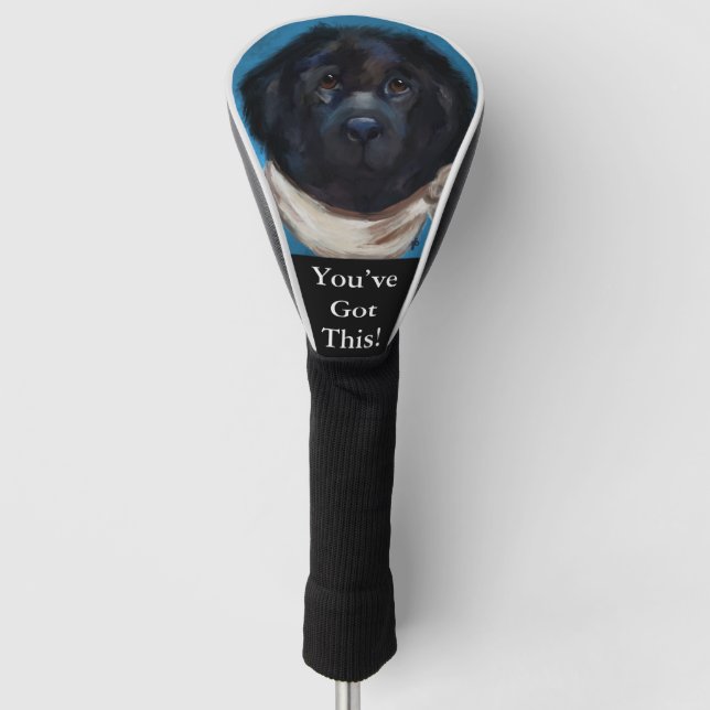 Newfoundland Dog                Golf Head Cover (Front)