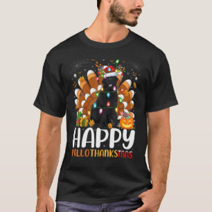Newfoundland Dog Halloween Christmas Happy Halloth T-Shirt