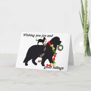 Newfoundland Dog Holiday Card
