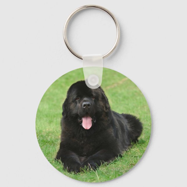 Newfoundland dog key ring (Front)