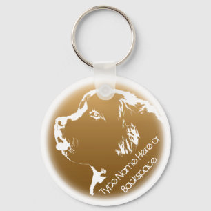 Newfoundland Dog Keychain Newfoundlander Art Gift