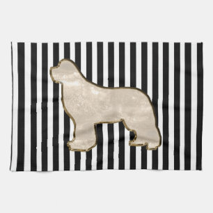Newfoundland dog kitchen towel