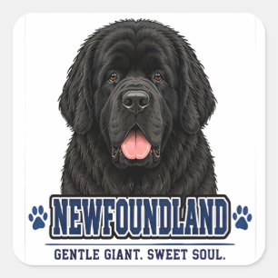 🐾 Newfoundland Dog Lover Gift🐾 Square Sticker