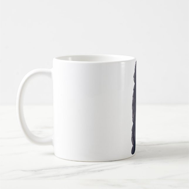 Newfoundland dog Magic Coffee Mug (Left)