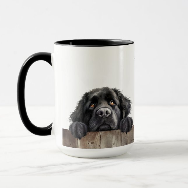 Newfoundland Dog Mug (Left)