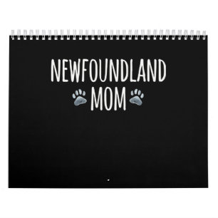 Newfoundland dog mum   dog lover paws gift calendar
